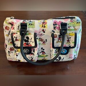 *SOLD* Disney Parks Multicolor Mickey Mouse satchel/top handle bag